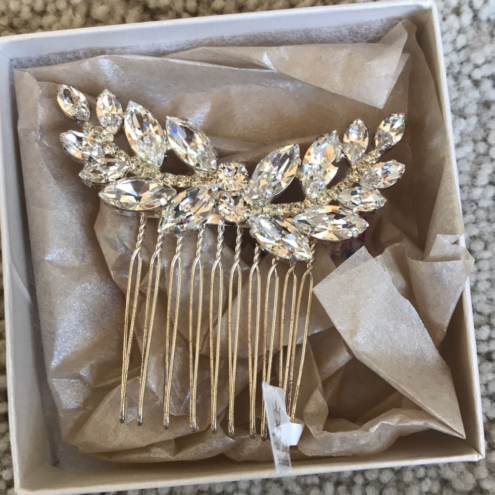 Crystal wedding bridal rhinestone hair comb